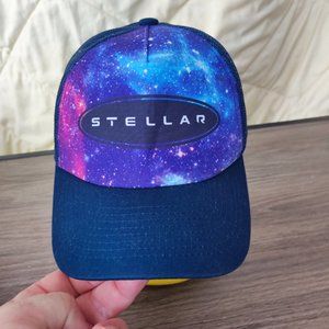 Stellar crew leader cap galaxy design tracker hat dark blue women's size